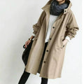 Joëlle Vance | Women's Oversized Water Resistant Button Front Trench Coat