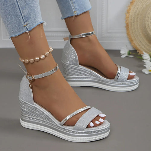 Camille Aro | Women's Platform Wedge Strap Sandals