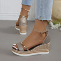 Camille Aro | Women's Platform Wedge Strap Sandals