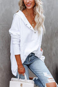 Lyra Maes | Women's Relaxed Fit Hooded Drawstring Pullover Tunic Sweatshirt