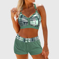 Mireille Sante | Women's Ribbed High-Waisted Bikini Swimsuit