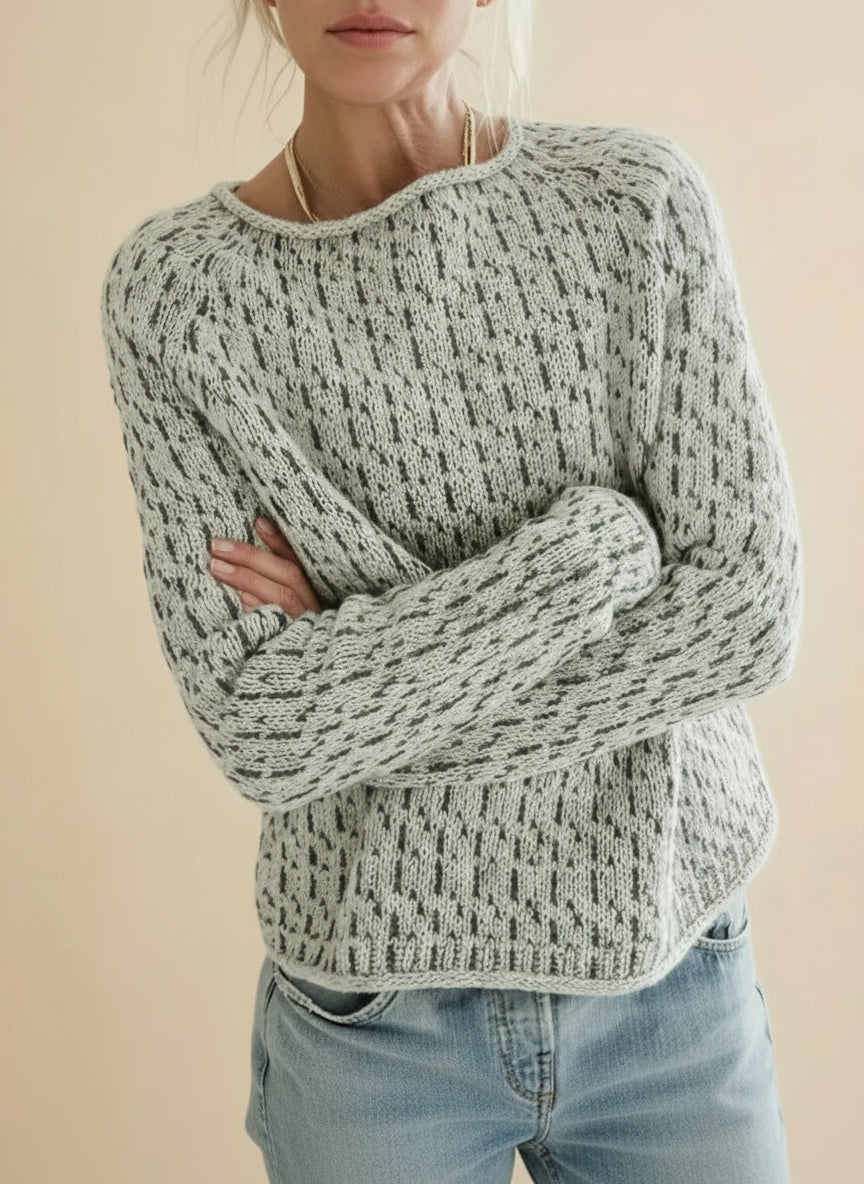 Estée Lussac | Women's Round Neck Knitted Pattern Sweater