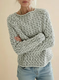 Estée Lussac | Women's Round Neck Knitted Pattern Sweater