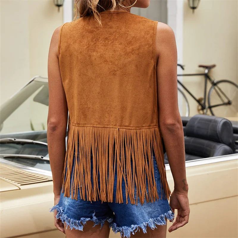 Salome Larose | Women's Fringe Vintage Style Vest