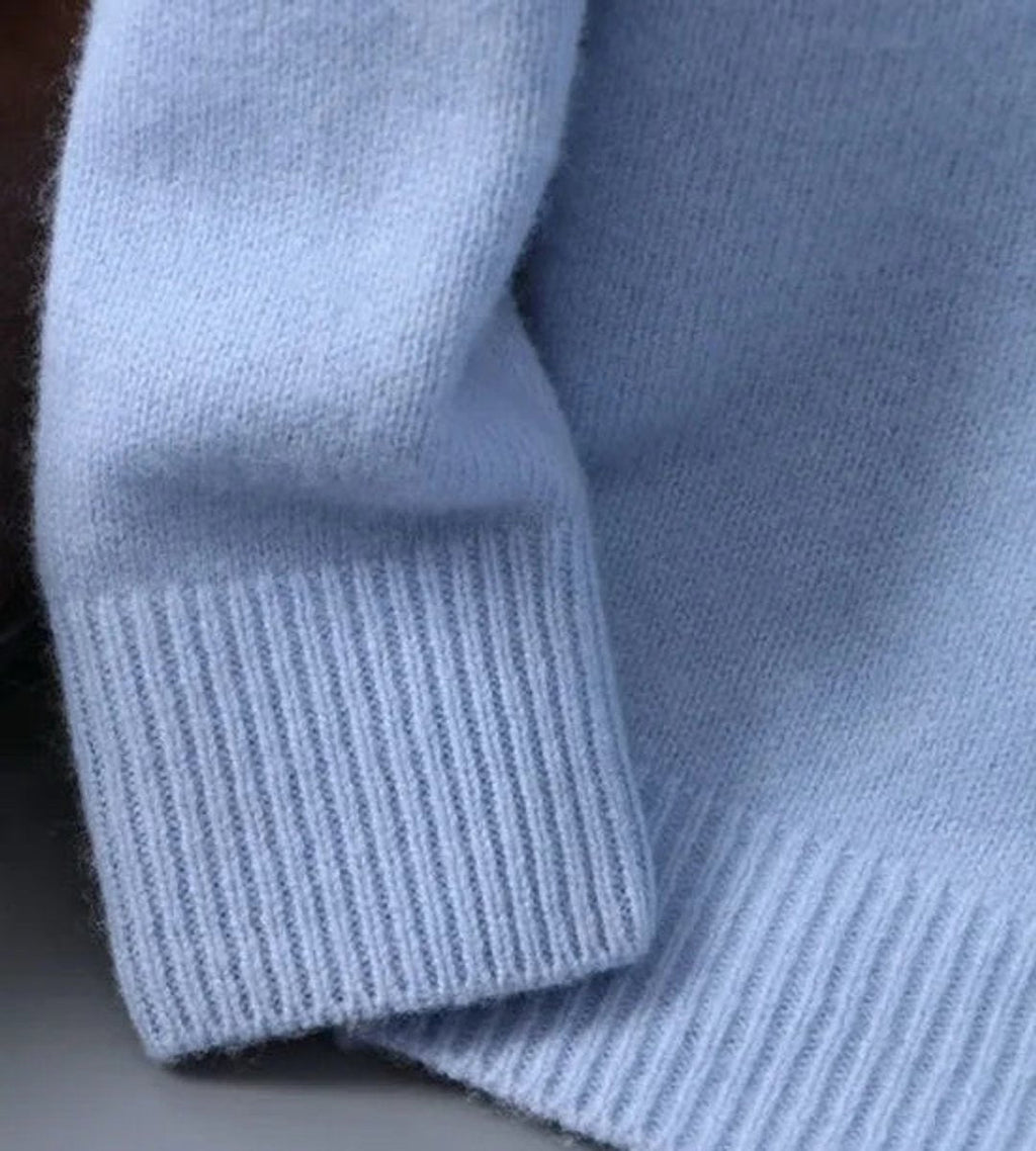 Bram Montclair | Men's Soft Mohair Crewneck Knit Sweater Pullover