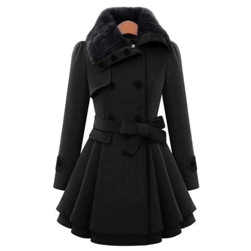 Solange Lebrun | Women's Vintage Flair Trench Coat