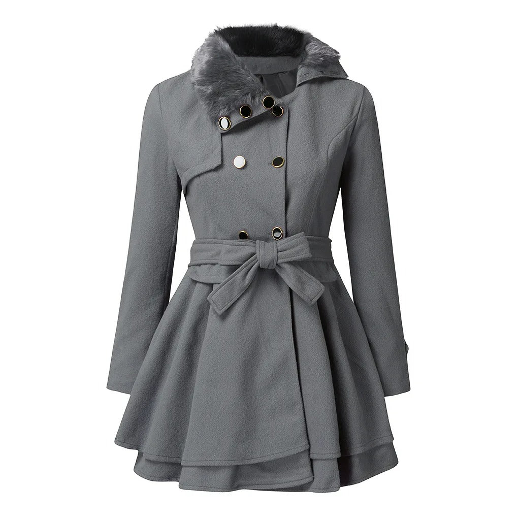 Solange Lebrun | Women's Vintage Flair Trench Coat