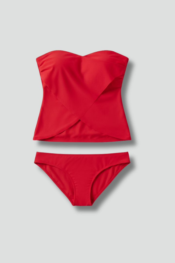 Inès Carot | Women's Strapless Tankini Set With Matching Bottom