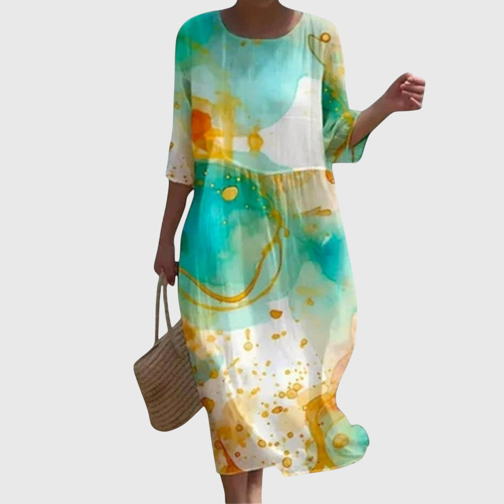 Dario Mell | Women's Stylish Floral Maxi Dress