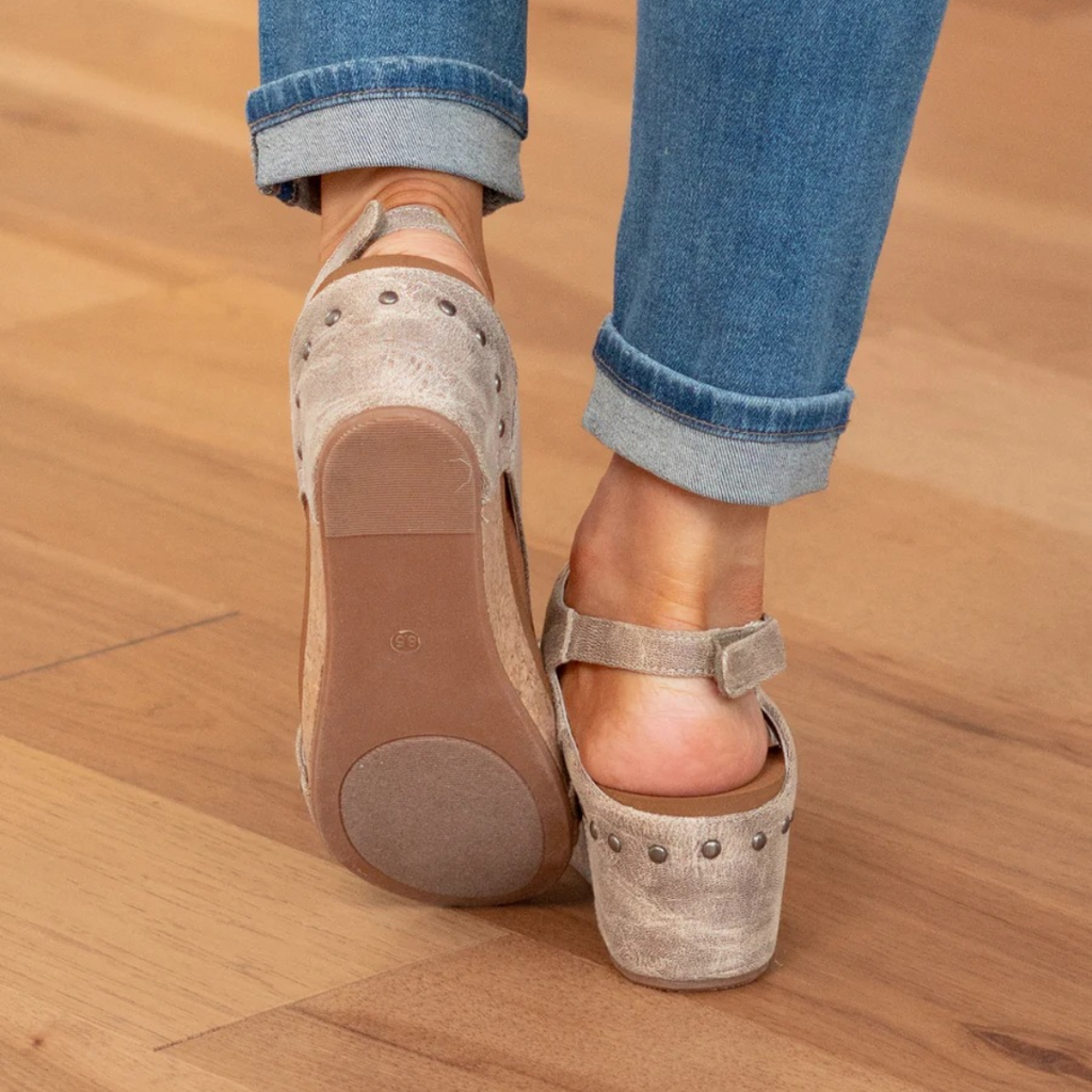 Coraline Velt | Women's Suede Wedge Sandals