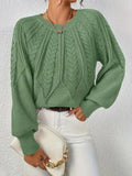 Estelle Zellin | Women's Textured Crewneck Style Sweater