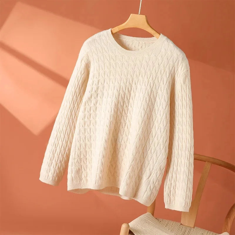 Camille Auber | Women's Textured Surface Pattern Sweater