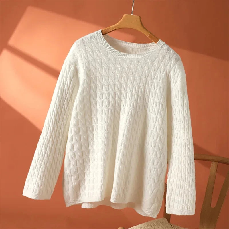 Camille Auber | Women's Textured Surface Pattern Sweater