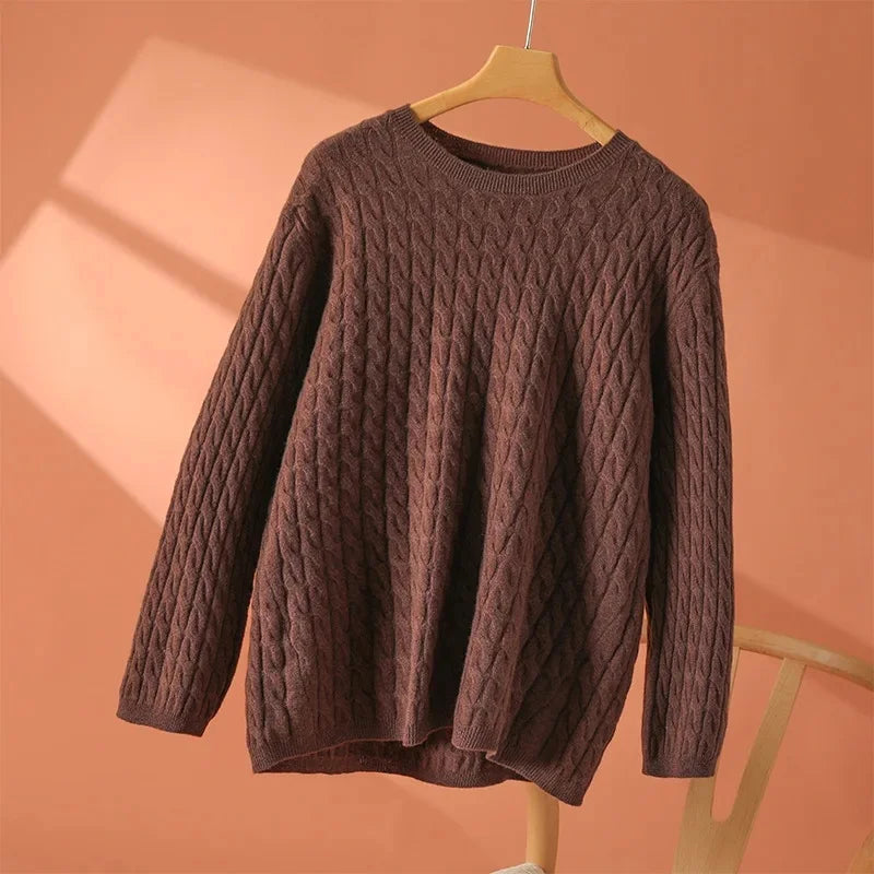 Camille Auber | Women's Textured Surface Pattern Sweater