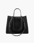 Camélia Perrin | Women's Vegan Leather Minimalist Contrast Stitch Tote Bag