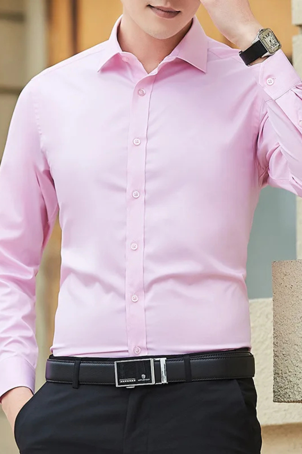 Bram Veld | Men Slim Fit Long Sleeve Shirt