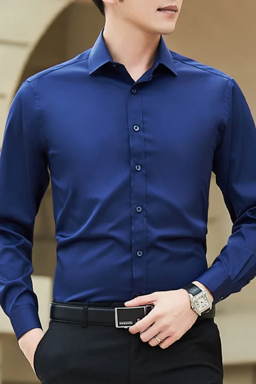 Bram Veld | Men Slim Fit Long Sleeve Shirt