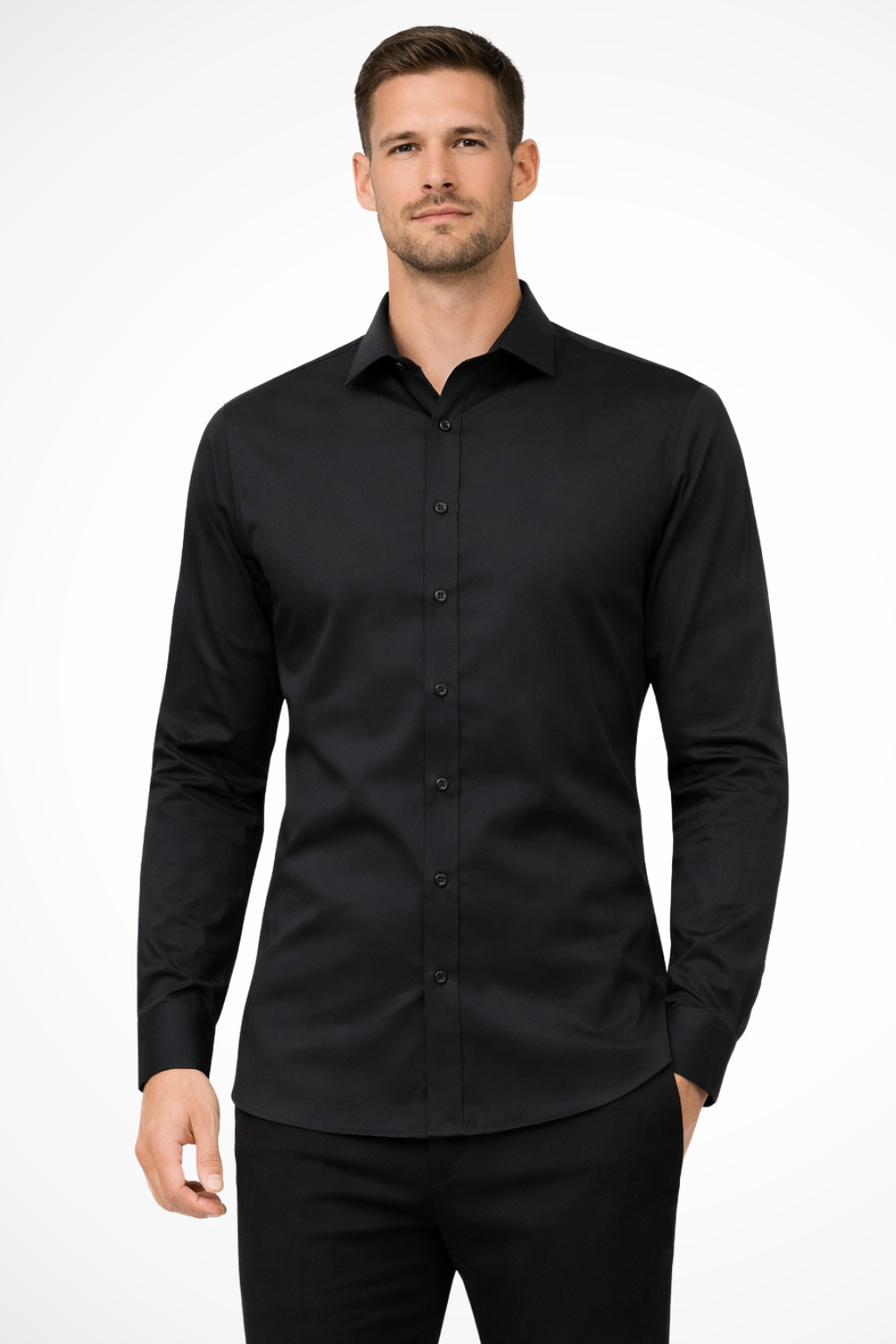 Bram Veld | Men Slim Fit Long Sleeve Shirt