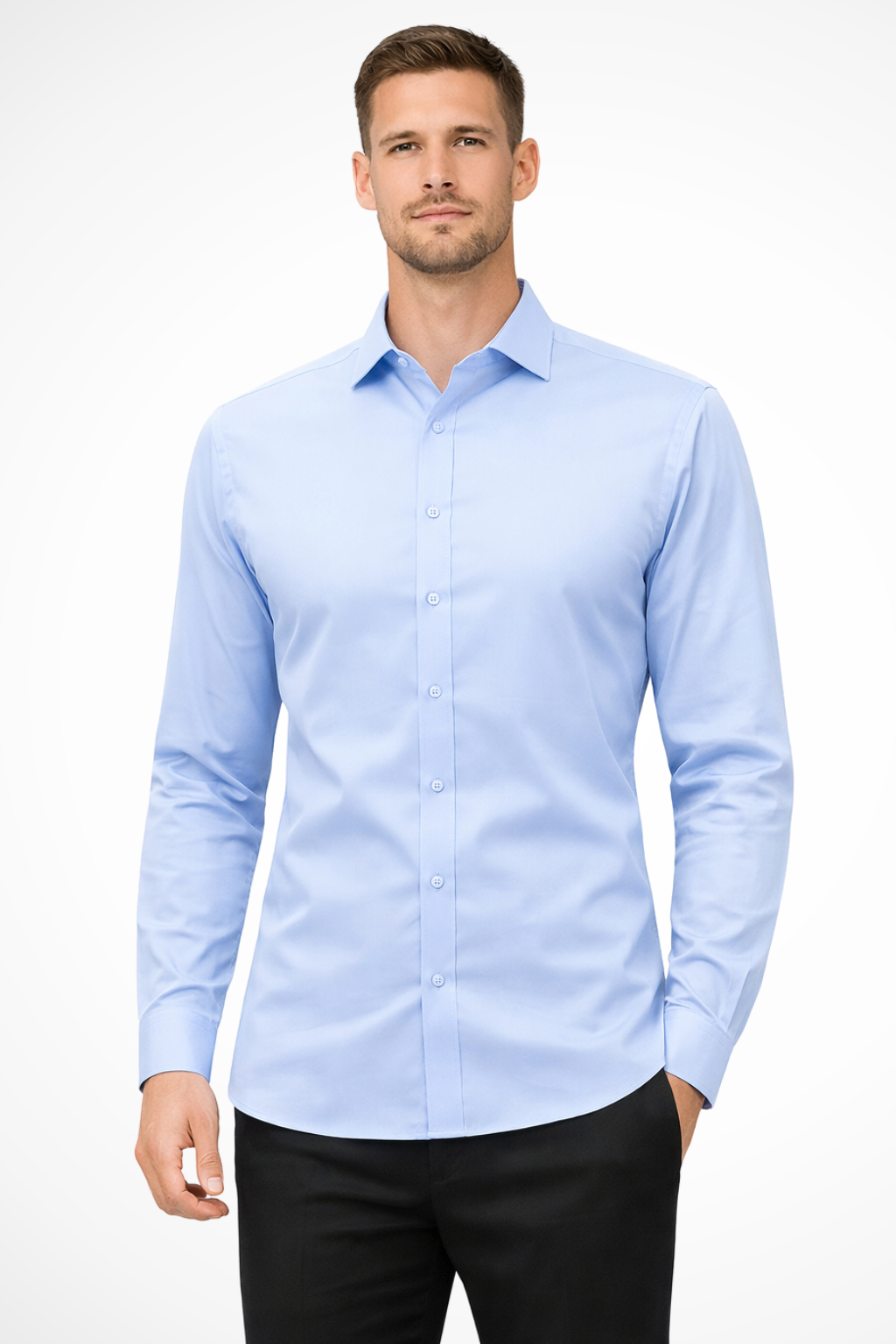 Bram Veld | Men Slim Fit Long Sleeve Shirt