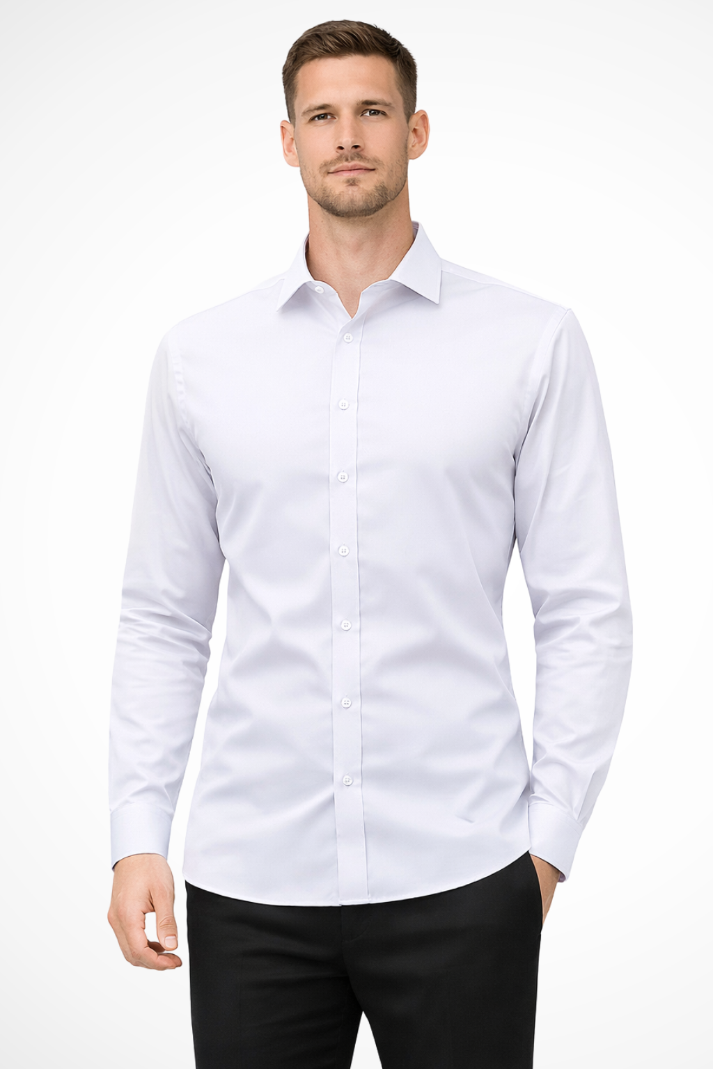 Bram Veld | Men Slim Fit Long Sleeve Shirt