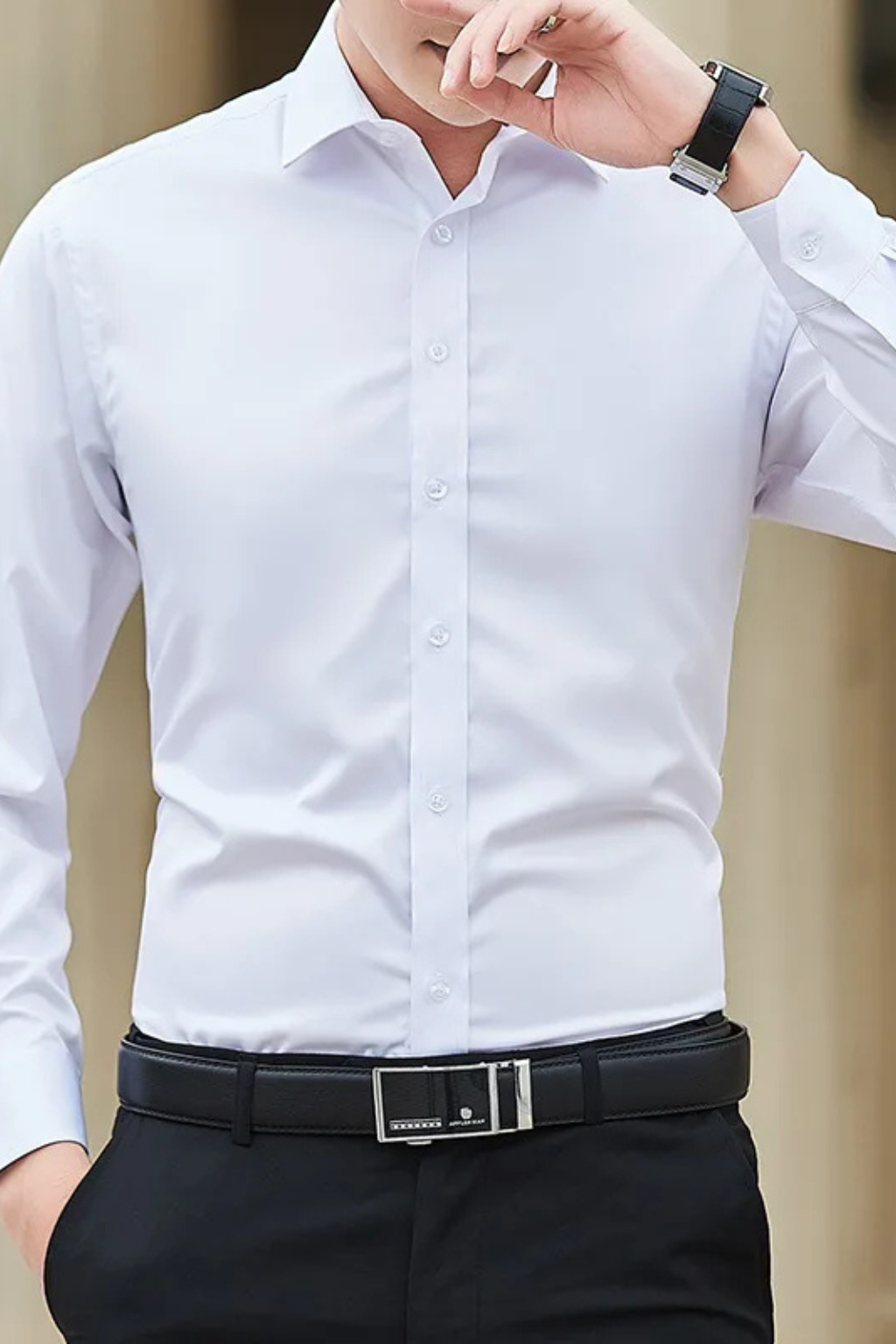 Bram Veld | Men Slim Fit Long Sleeve Shirt