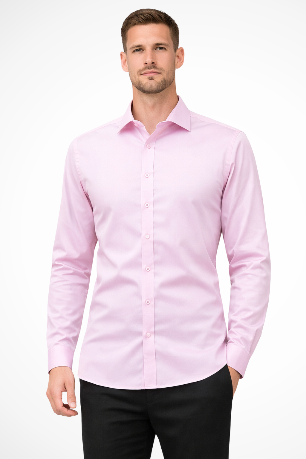 Bram Veld | Men Slim Fit Long Sleeve Shirt