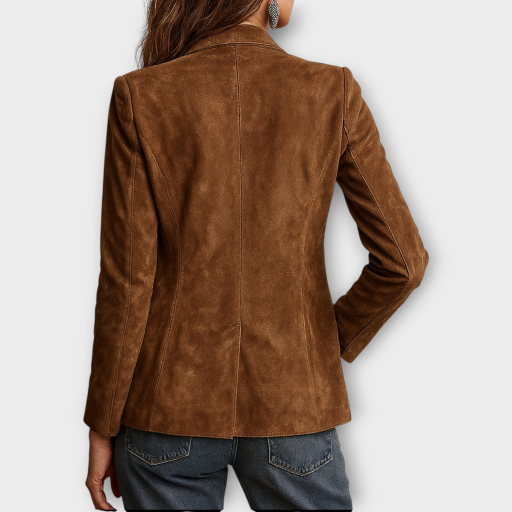 Estée Lan | Women's Vintage Suede Blazer