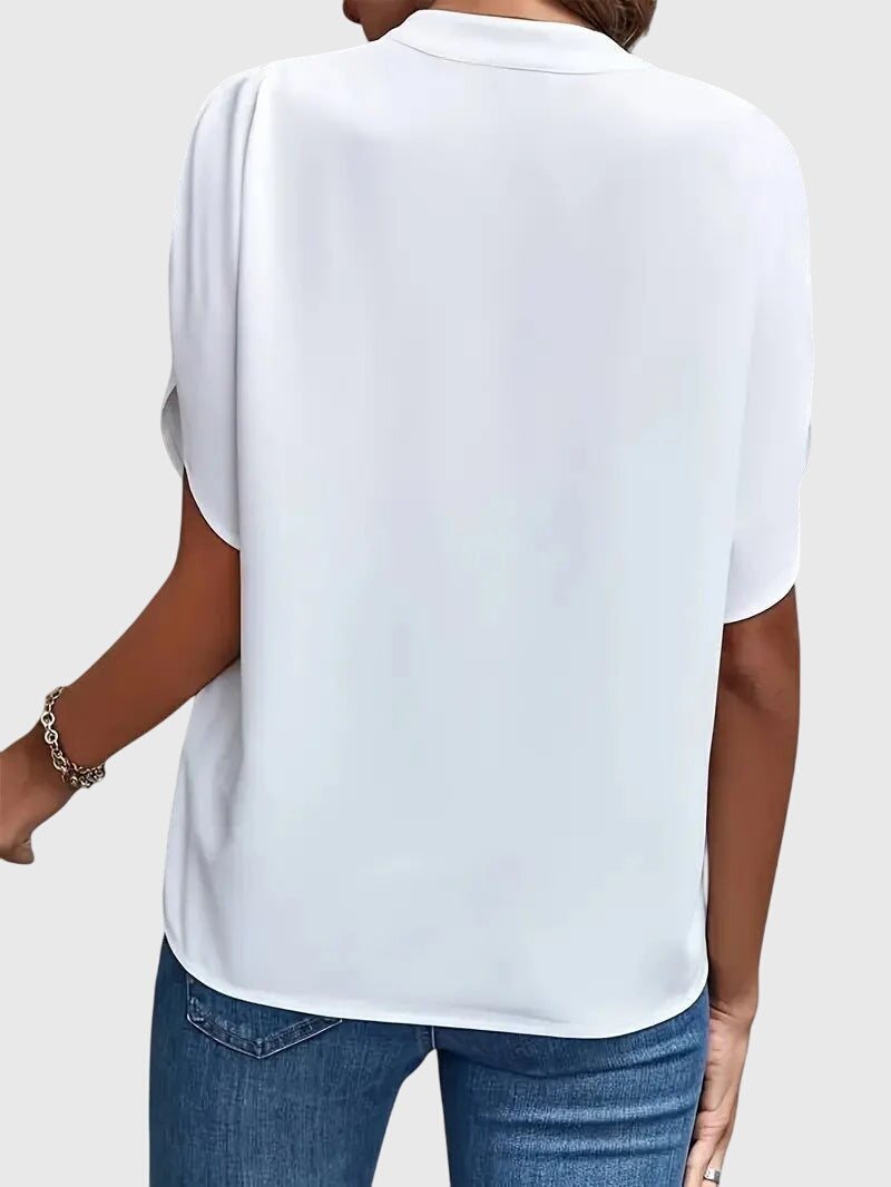 Virginie Marchand | Women's Soft and Elegant V-Neck Shirt