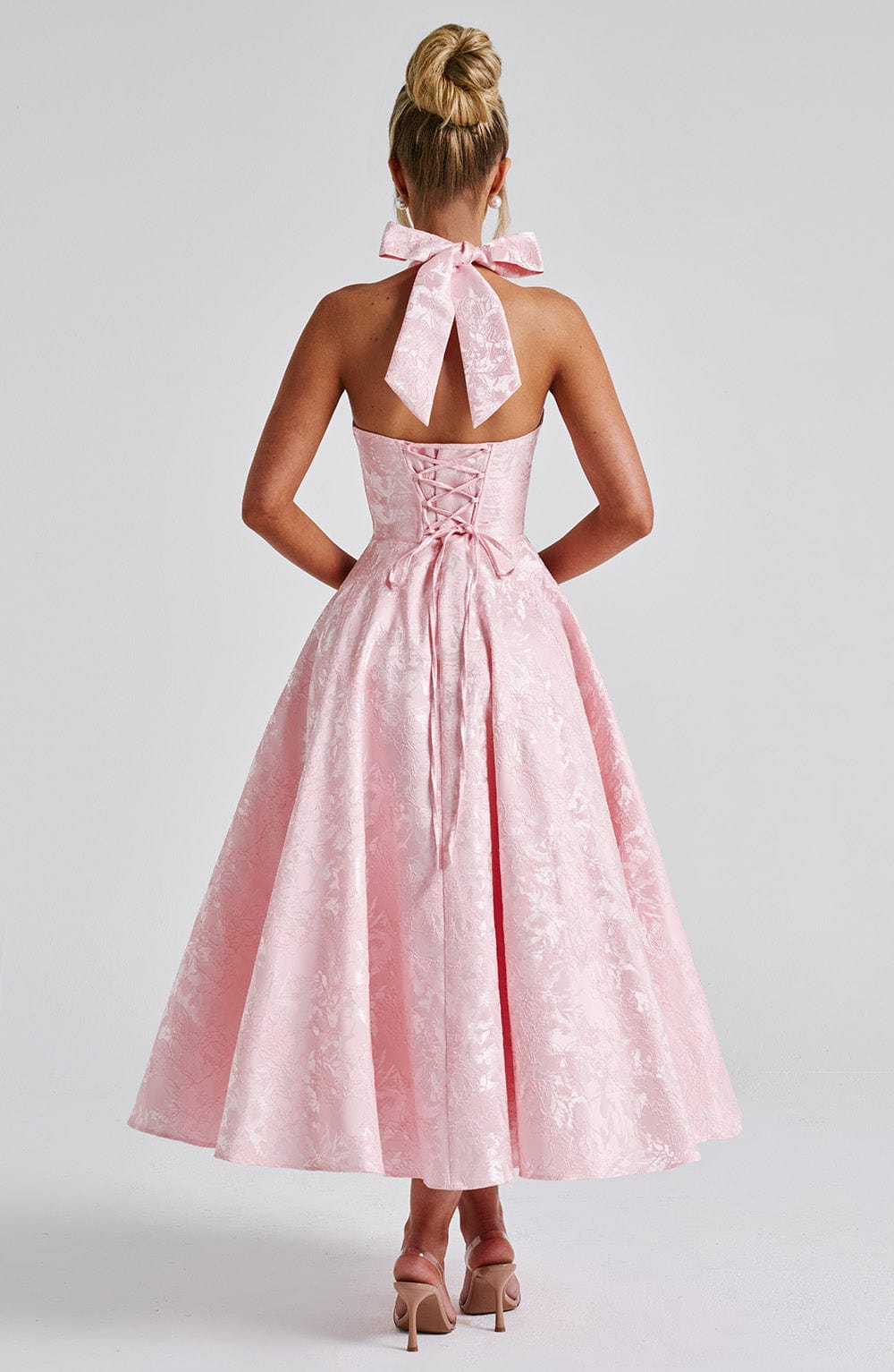 Naya Lund | Women's Wedding Guest Dress Halter Midi Dress