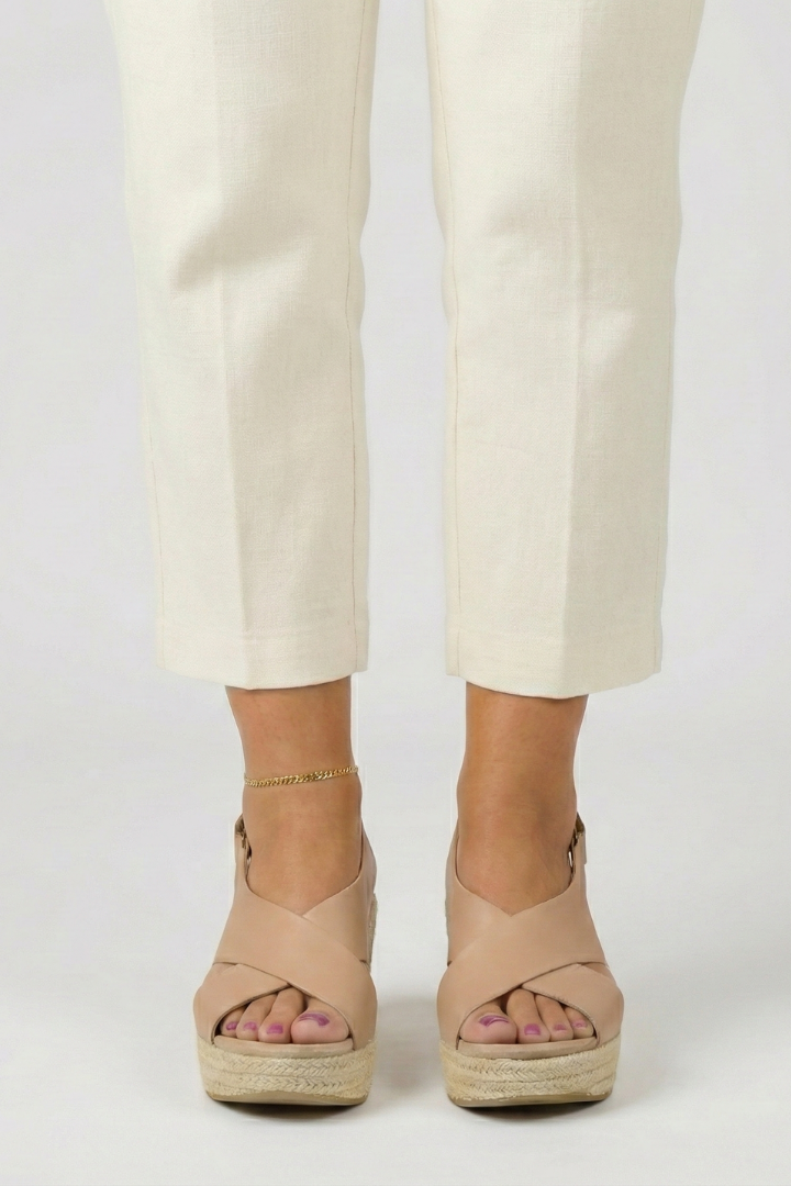 Inaya Velt | Women's Wedge Crossover Slingback Sandals
