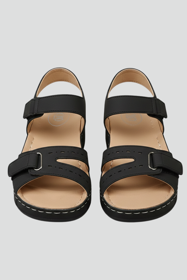 Coralie Maes | Women's Wedge Sandals Loop Straps Toe
