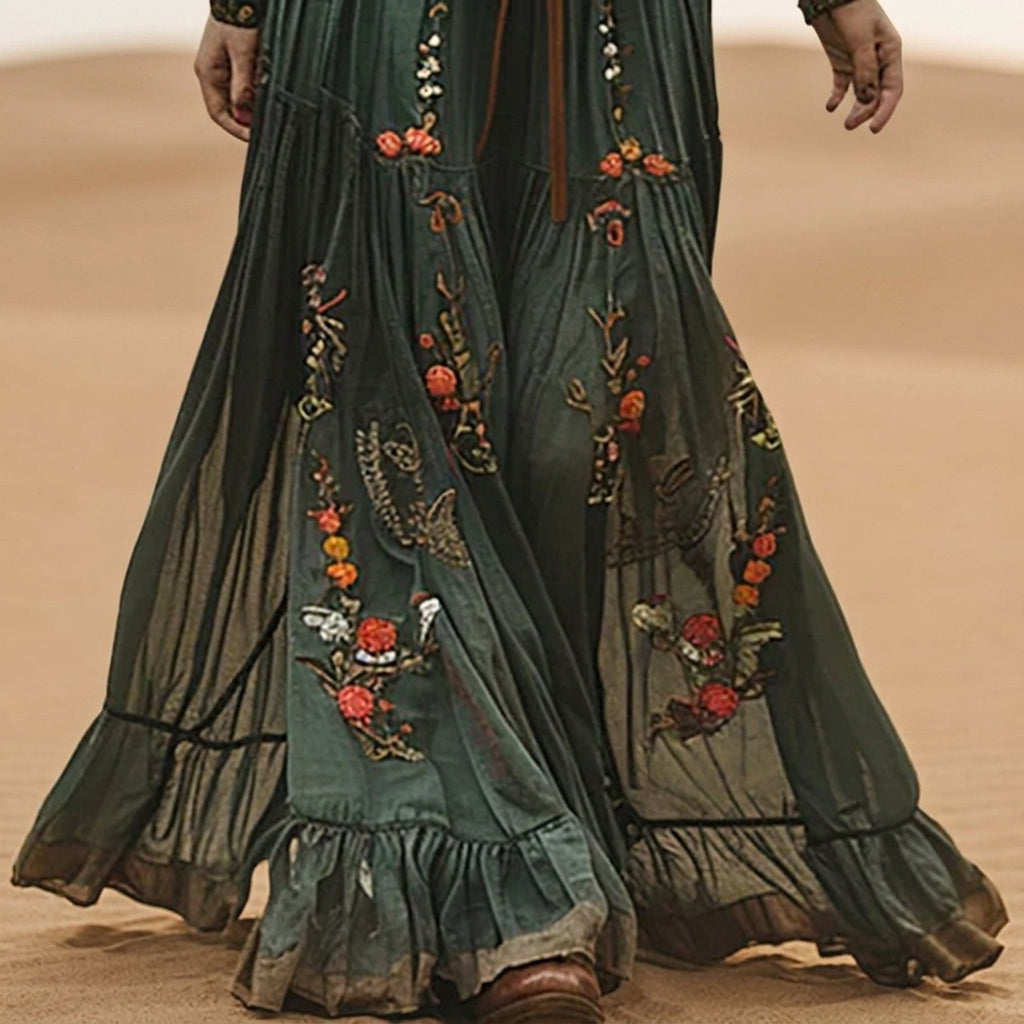Anaïs Vore | Women's Bohemian Floral Maxi Dress