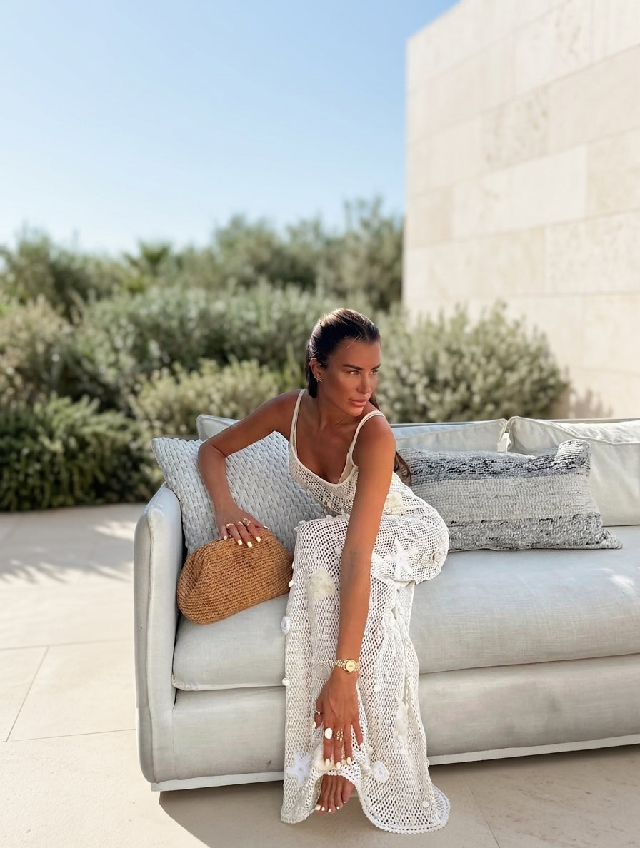 Charlotte Loup | Women's Crochet Beach Cover-Up Maxi Dress