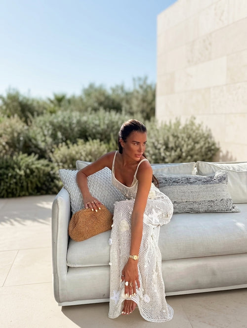 Charlotte Loup | Women's Crochet Beach Cover-Up Maxi Dress