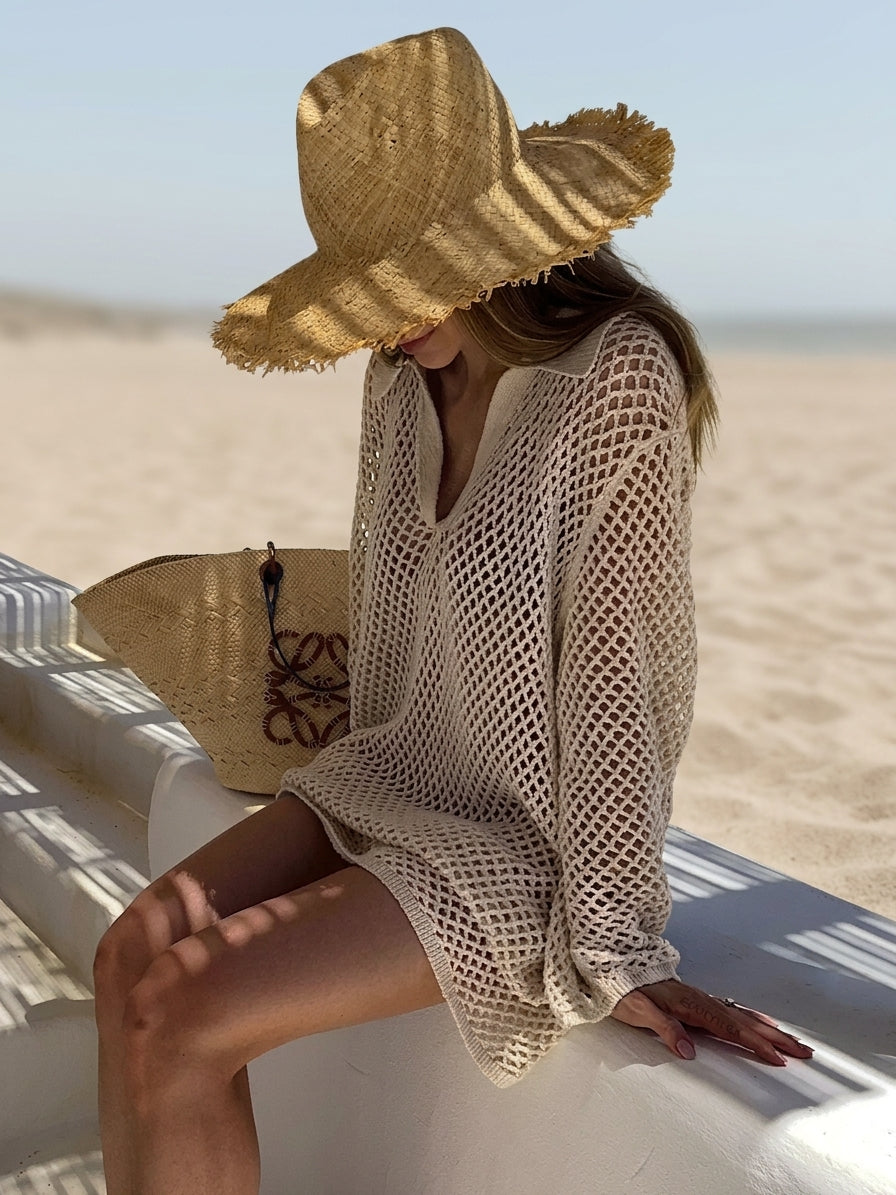 Constance Rey | Women's Crochet Knit Beach Cover Up
