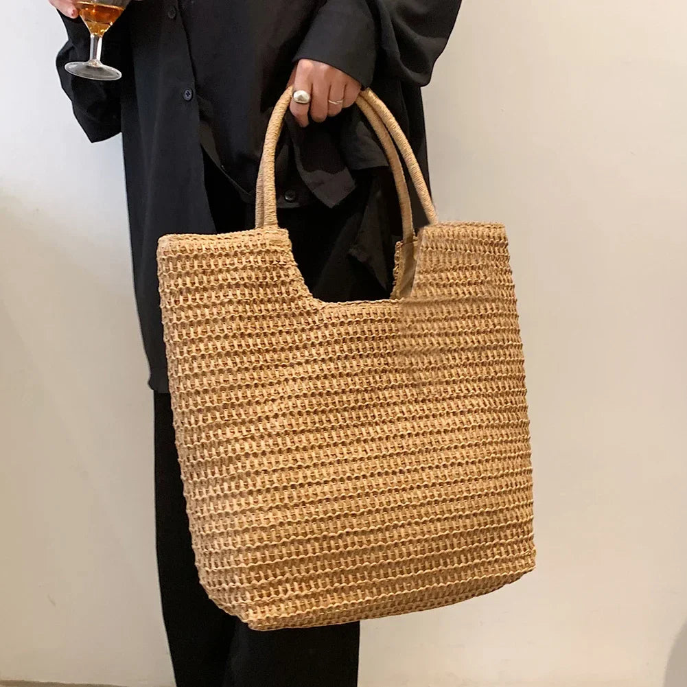 Sasha Vell | Women's Woven Straw Shopper