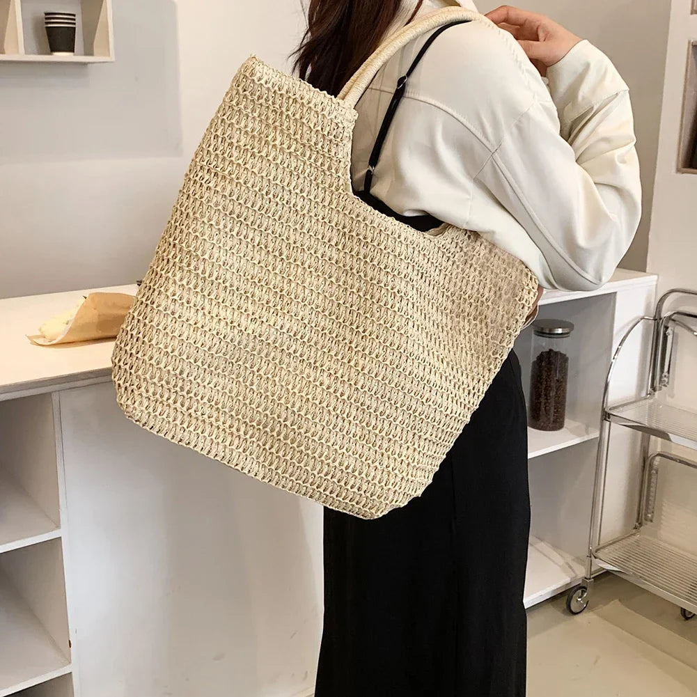Sasha Vell | Women's Woven Straw Shopper